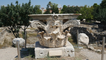 Obraz premium Photos from the Acropolis and Parthenon in Athens Greece.