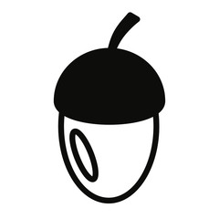 Acorn. Autumn. Scandinavian style. Simple vector illustration.