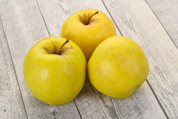 Yellow ripe apples