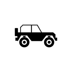 Off-road vehicle icon design isolated on white background