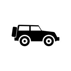 Off-road vehicle icon design isolated on white background