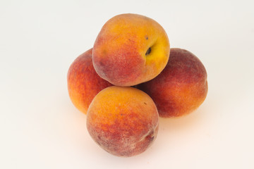 Sweet peach isolated on white