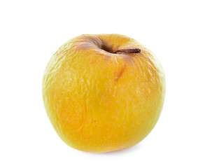 whitered Golden Delicious in studio