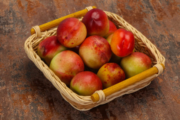 Sweet tasty fresh ripe apricots