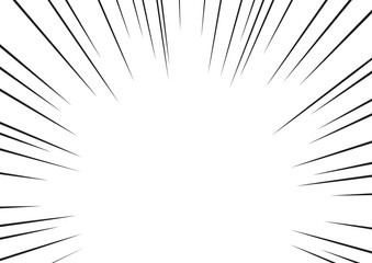 Obraz premium 集中線