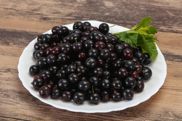 Fresh ripe sweet black currant