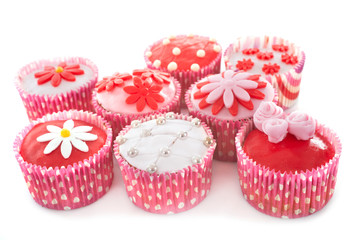 pink cucake in studio