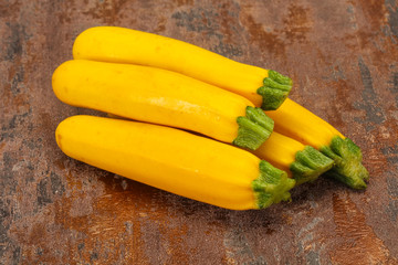 Ripe tasty Yellow young zucchini