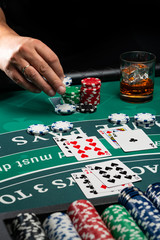 Casino Black Jack table