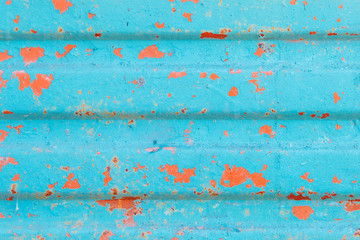 Fototapeta na wymiar Rusted colorful metal surface background