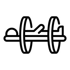 Health therapy equipment icon. Outline health therapy equipment vector icon for web design isolated on white background