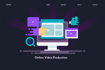 Online video creation software, creative video production and publishing, video editing tool, video for social media and content marketing, internet and technology.