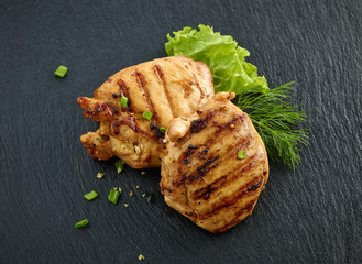 grilled chicken meat