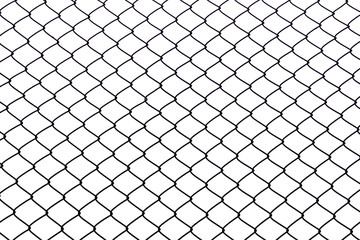 Mesh fence.It is a beautiful image suitable for making background images. on white background, Steel grating