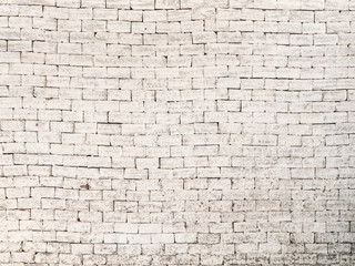 White brick wall texture or background