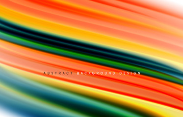 Abstract background - fluid color gradient waves, with dynamic motion line effect. Vector Illustration For Wallpaper, Banner, Background, Card, Book Illustration, landing page