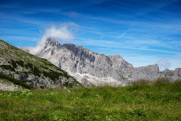 The Mountain Watzmann at the Berchtesgadener Land.