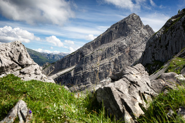 The Mountain Watzmann at the Berchtesgadener Land.