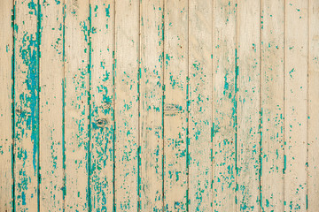 Background made of real wood green blue orange yellow