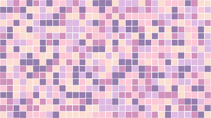 Square grid box or block for background or cell texture. With pastel tone of purple or violet soft color.