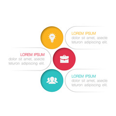 Vector iInfographic template for business, presentations, web design, 3 options.