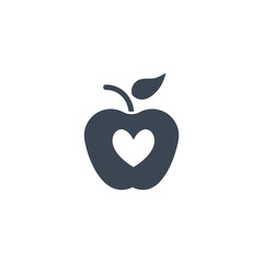 Healthy Food related vector glyph icon. Isolated on white background. Vector illustration.