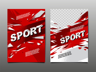sport Layout , template Design, Abstract Background, Dynamic Poster, Brush Speed Banner, grunge ,Vector Illustration. © momo design