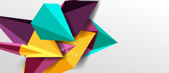 Trendy simple triangle abstract background, dynamic motion concept. Vector Illustration For Wallpaper, Banner, Background, Card, Book Illustration, landing page