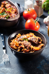 Giouvetsi - Greek beef and orzo stew