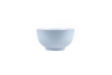Bowl of tureen Isolated on a white background. Copy space.
