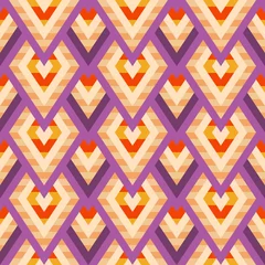 Tapeten Rauten Nahtloses geometrisches Muster aus Rauten und Dreiecken in Form von Skalen. Vektorillustration auf Lager für Web und Print, Textil, Hintergrund, Tapete, Scrapbooking und Packpapier.