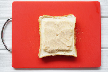 砂糖チーズトースト