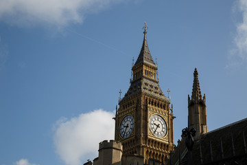 Fototapeta na wymiar Big Ben, Elizabeth Tower, Westminster, London, UK, day