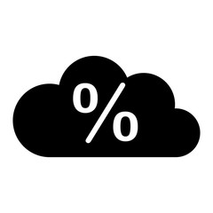 Prozent und Wolke