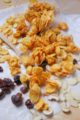 breakfast cornflakes corn snack closeup