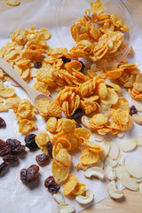 breakfast cornflakes corn snack closeup