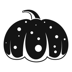 Fall pumpkin icon. Simple illustration of fall pumpkin vector icon for web design isolated on white background