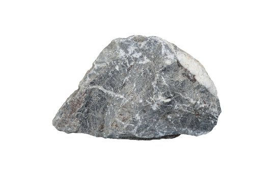 limestone rock isolated on white background.