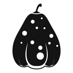 Decoration pumpkin icon. Simple illustration of decoration pumpkin vector icon for web design isolated on white background