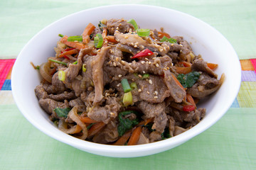 Soy Marinated Beef is called Bulgogi  in Korea