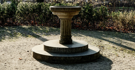 stone fountain