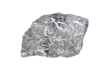 limestone specimen isolated on white background.