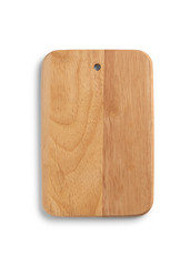 wood board on white background