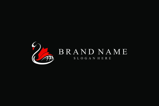 swan logo  design idea, for any related business 