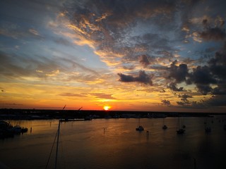 Obraz premium sunset over the sea