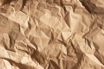 texture of crumpled craft paper