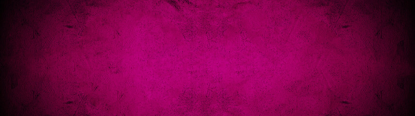 Pink black stone concrete paper texture background panorama banner long, with space for text 