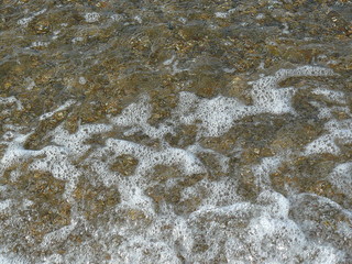 foam on the sea