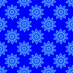 Vector ornamental seamless pattern.Flowers background and wallpaper in retro style. Vector illustration can be used for backgrounds, motifs, textile, wallpapers, fabrics, gift wrapping, templates. 