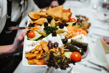 photo of an open food buffet in a hotel
